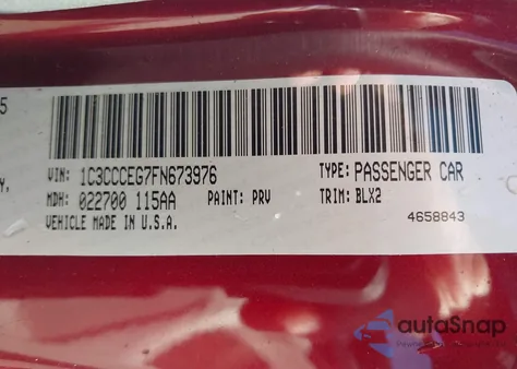 2015 Chrysler 200 C z USA, uszkodzony, nr VIN 1C3CCCEG7FN673976